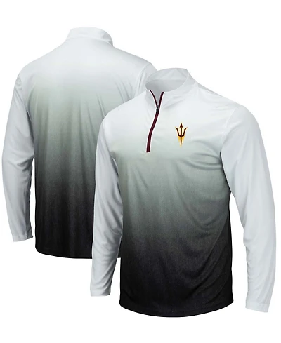 Men's Gray Arizona State Sun Devils Magic Team Logo Quarter-Zip Jacket