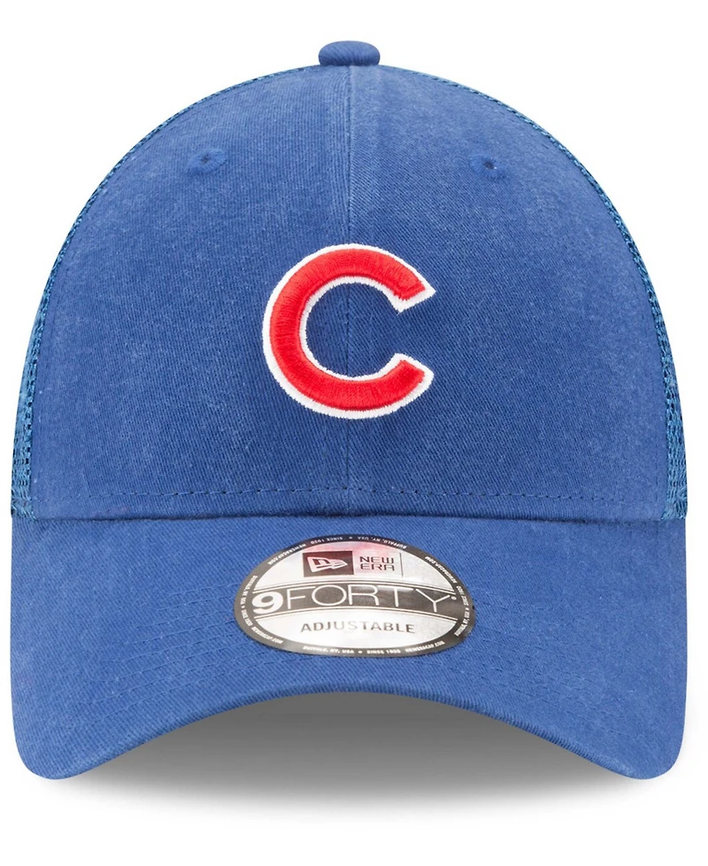 Men's Royal Chicago Cubs Trucker 9Forty Adjustable Snapback Hat