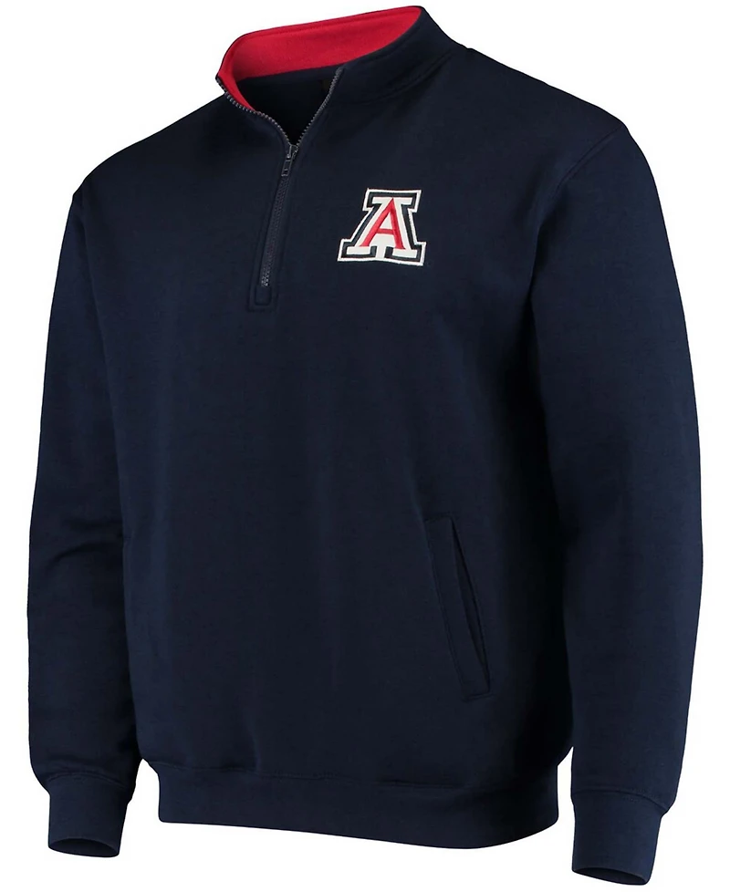Men's Navy Arizona Wildcats Tortugas Logo Quarter-Zip Jacket