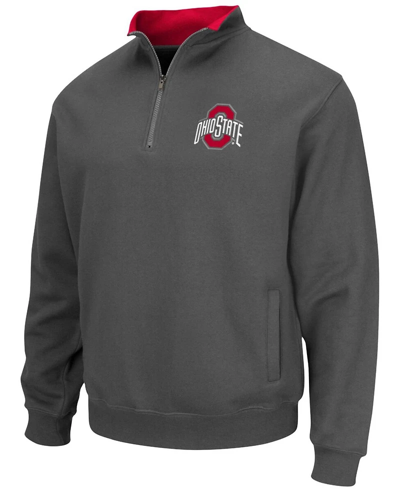 Men's Colosseum Ohio State Buckeyes Tortugas Team Logo Quarter-Zip Jacket
