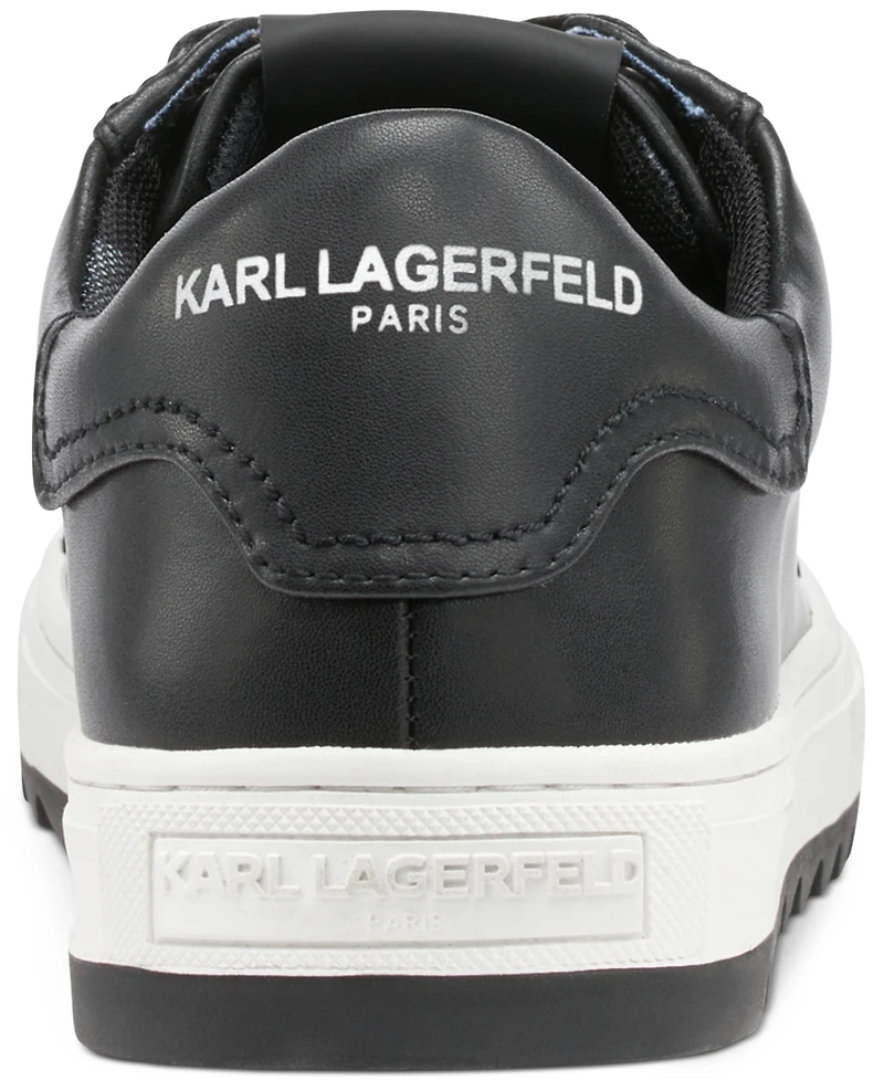 Karl Lagerfeld Men's Smooth Leather Tennis Sneaker
