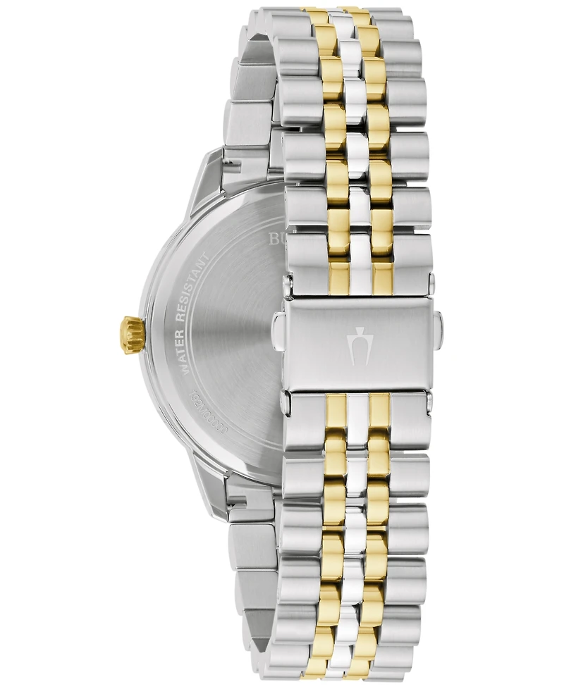 Bulova Men's Classic Two-Tone Stainless Steel Bracelet Watch 41mm