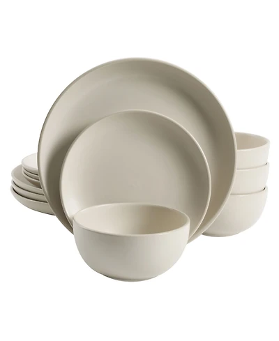 Gibson Home Rockaway 12-Piece Dinnerware Set, Service for 4