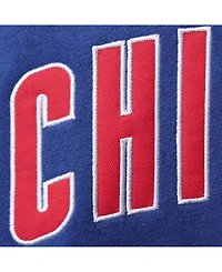 Big Boys and Girls Royal Chicago Cubs Team Wordmark Full-Zip Hoodie
