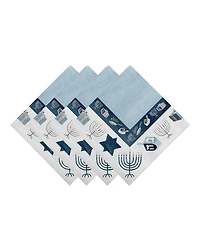 Happy Hanukkah Napkin Set, 20" x 20"