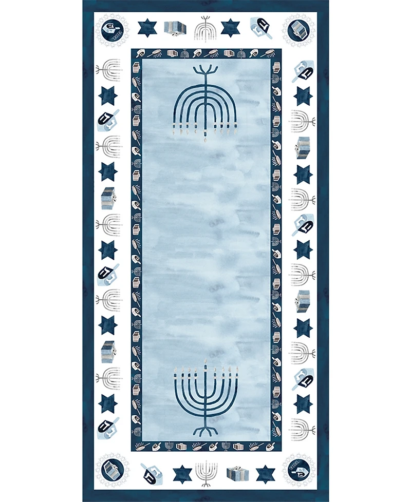 Happy Hanukkah Tablecloth, 144" x 70"