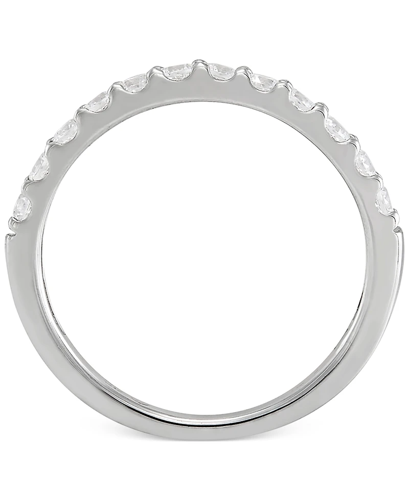 Arabella Sterling Silver Ring Set, Cubic Zirconia Bridal Ring and Band Set (8 ct. t.w.)