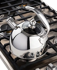 Viking Stainless Steel 2.6-Quart Black Tea Kettle with Copper Handle