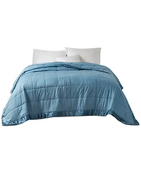 Madison Park Cambria Oversized Down Alternative Satin Trim Blanket