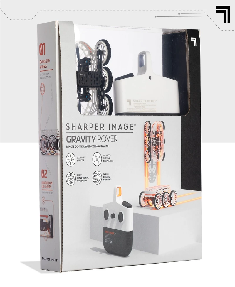 Sharper Image Remote Control Gravity Rover Antigravity Floor Wall Ceiling Climber