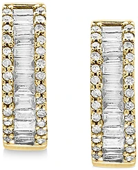 Effy Diamond Baguette Hoop Earrings (1 ct. t.w.) in 14k White Gold or 14k Yellow Gold