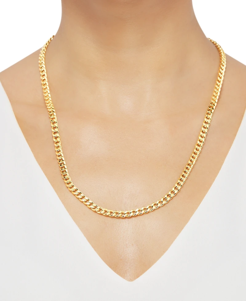 Italian Gold Cuban Link Chain 22" Necklace (5-1/2mm) in 10k Gold