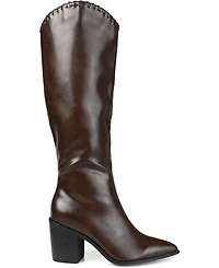Journee Collection Women's Daria Cowboy Knee High Boots