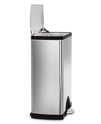 simplehuman 13 Gallon Classic Rectangular Step Kitchen Trash Can with Soft-Close Lid