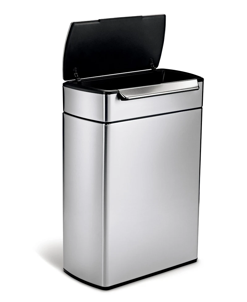 simplehuman 48 Liter Touch Bar Recycling Kitchen Trash Can