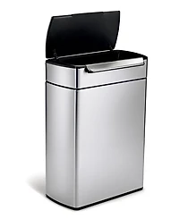 simplehuman 48 Liter Touch Bar Recycling Kitchen Trash Can