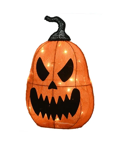 National Tree Company 16" Pre-Lit Scary Jack-o-Lantern
