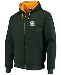 Men's Green Bay Packers Craftsman Thermal Lined Full-Zip Hoodie