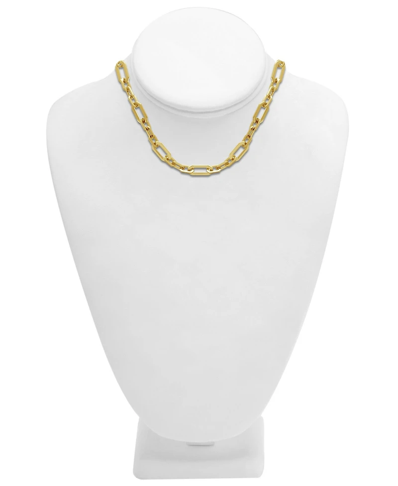 And Now This Gold Plated Cable Chain Necklace 16" + 2" Extender