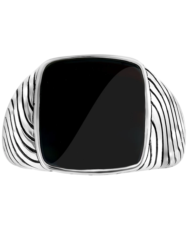 Effy Men's Onyx Ring Sterling Silver