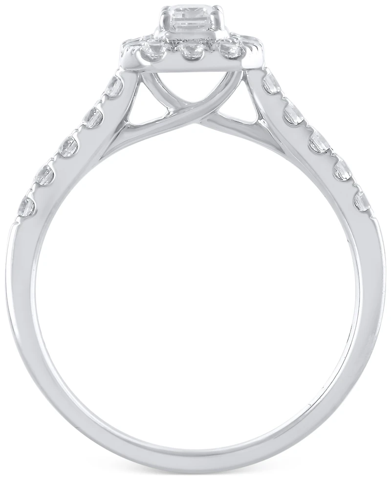 Diamond Emerald-Cut Bridal Set (1 ct. t.w.) in 14k White or Yellow Gold