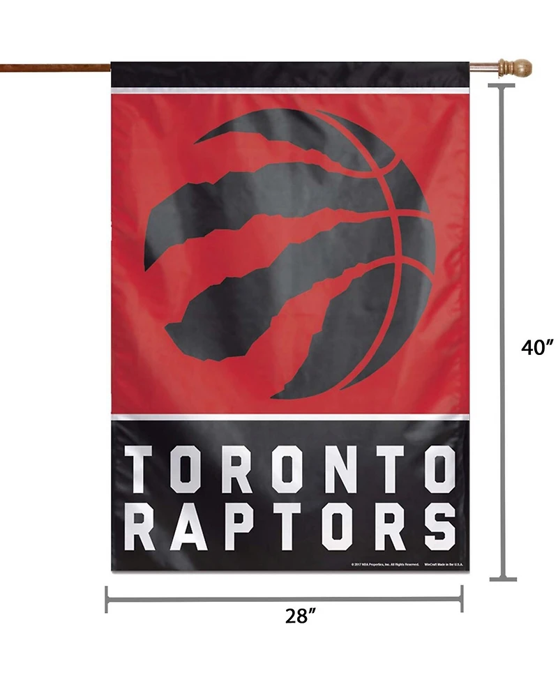 Multi Toronto Raptors 28" x 40" Primary Logo Single-Sided Vertical Banner