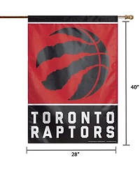 Multi Toronto Raptors 28" x 40" Primary Logo Single-Sided Vertical Banner