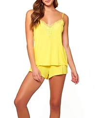 Women's Zennie Modal and Lace 2-Pieces Cami Short Set