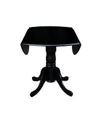 42" Dual Drop Leaf Table with 4 Ladder Back Dining Chairs