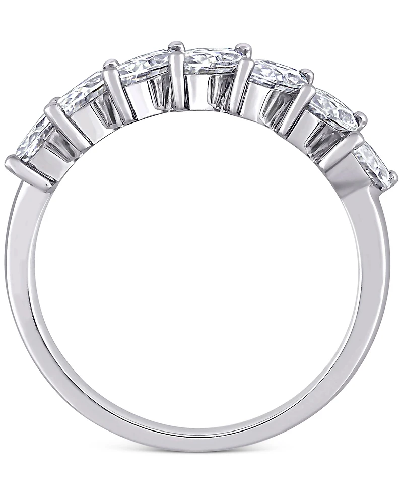 Lab-Grown Moissanite Marquise Statement Ring (1-3/4 ct. t.w.) 10k White Gold