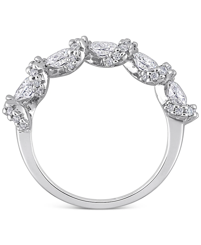 Lab-Grown Moissanite Band (1-1/4 ct. t.w.) Sterling Silver
