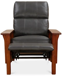 Harrison Leather Pushback Recliner, Created for Macy's