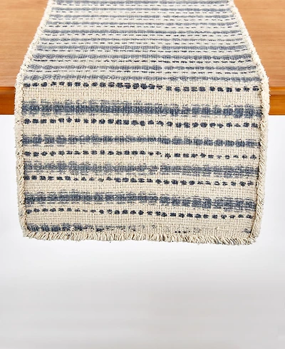 Water Stripe Printed Table Runner, 72" x 14"