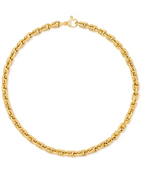 Horseshoe Link 18" Chain Necklace in 14k Gold-Plated Sterling Silver