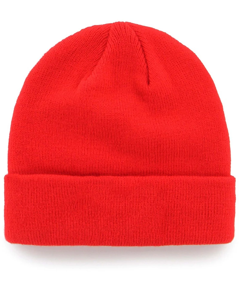 Big Boys and Girls Red Kansas City Chiefs Basic Cuffed Knit Hat