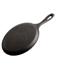 Victoria Cast Iron Fajita Skillet. Black Serving Platter Seasoned