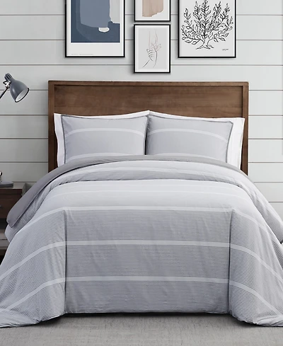 Brooklyn Loom Niari Yarn Dye Stripe 3 Piece Comforter Set