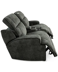 Sebaston 3-Pc. Fabric Sofa with 2 Power Motion Recliners and 1 Usb Console, Created for Macy's