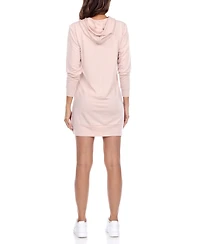 White Mark Women's Hoodie Sweatshirt Dress