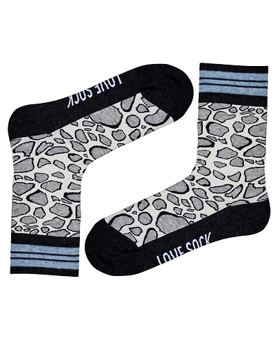 Leopard Cotton Women's Quarter Socks
