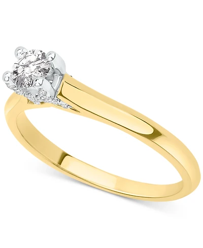 Diamond Solitaire Engagement Ring (1/3 ct. t.w.) in 14k Gold