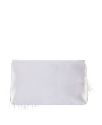 Women's Feather Flap Clutch