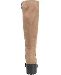 Journee Collection Women's Jenicca Wide Calf Lace Up Boots