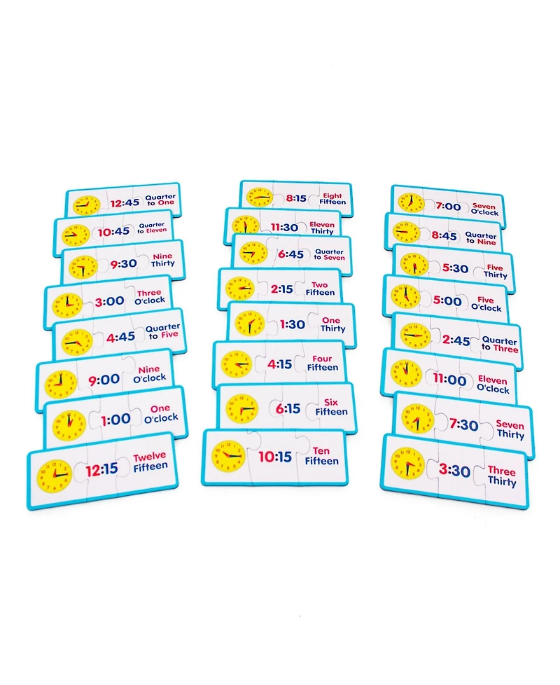 Junior Learning Time Puzzles Educational Learning Set, 72 Pieces