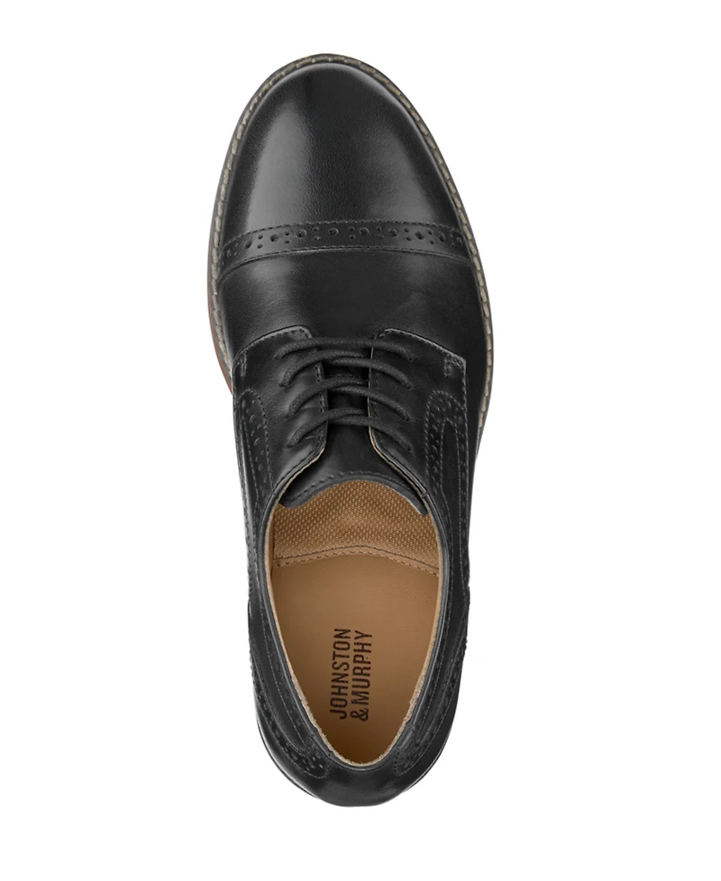 Johnston & Murphy Big Boys Conard Cap Toe Shoe