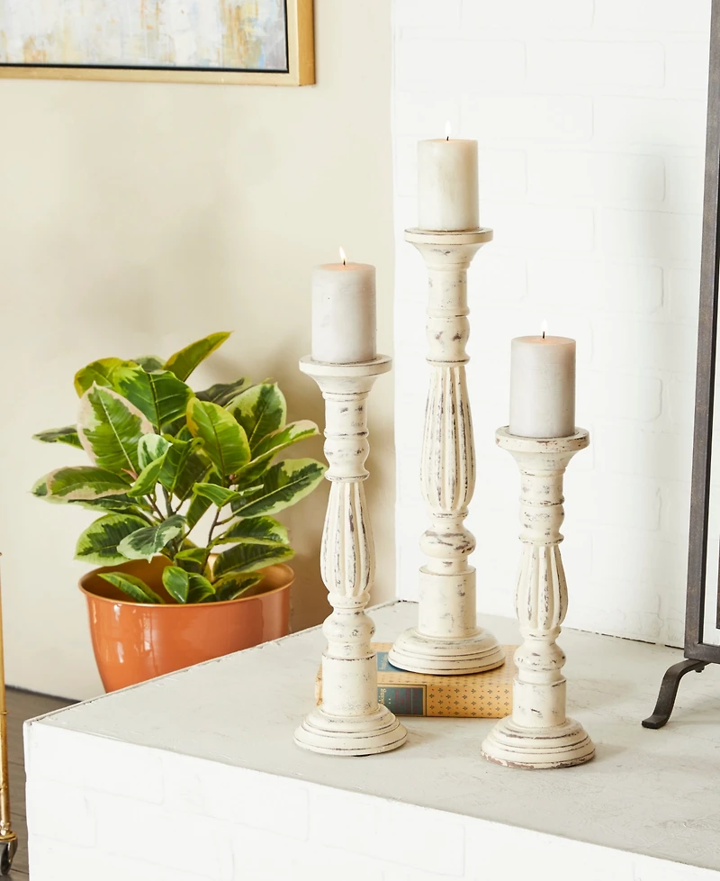 Traditional Candle Holders, Set of 3