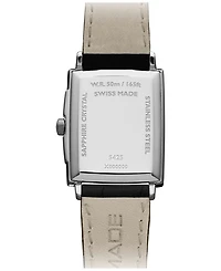 Raymond Weil Men's Swiss Toccata Black Leather Strap Watch 29x37mm