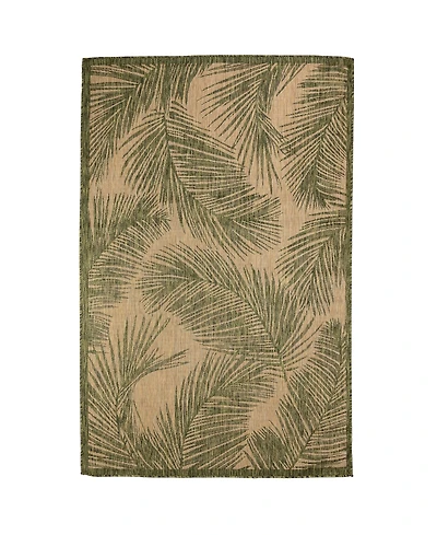 Liora Manne' Carmel Fronds 4'10" x 7'6" Outdoor Area Rug
