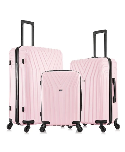 InUSA Vasty Lightweight Hardside Spinner Luggage Set, 3 piece