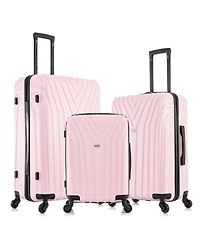 InUSA Vasty Lightweight Hardside Spinner Luggage Set, 3 piece